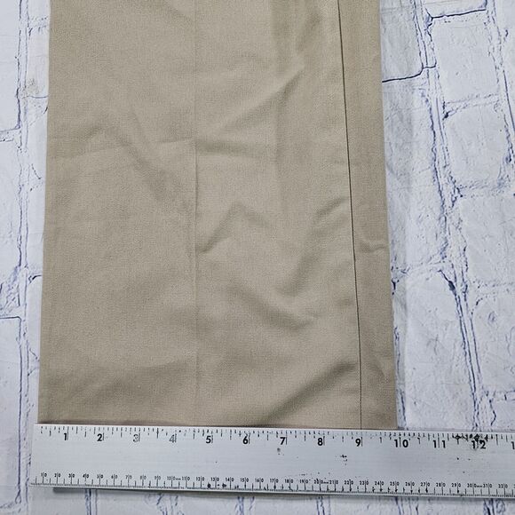 Dickies MENS SIZE 44X32 Work Pants Straight Regular Fit Khaki Cellphone Pocket - Picture 3 of 13